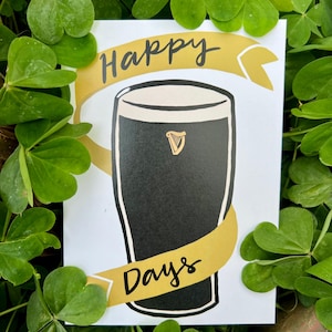Guinness Beer Greeting Card: Irish St. Patrick&#39;s Day Card