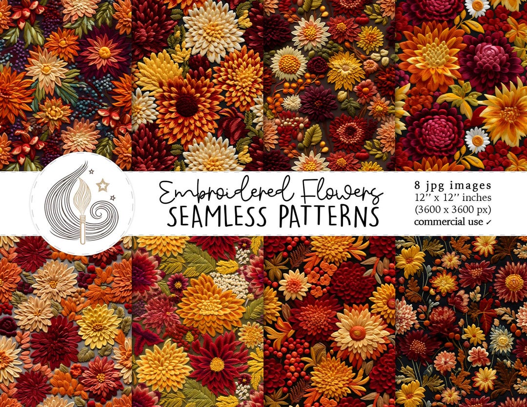 Seamless Floral Fabric Pattern | Commercial Use | 3d Seamless Floral ...