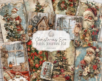 ブロマイドセット Christmas Junk Journal Kit | Vintage Christmas Ephemera