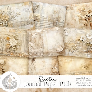 Carta rustica per diario spazzatura / Texture legno stagionato shabby chic / Carta stampabile / Download digitale / Scrapbooking / Supporti misti