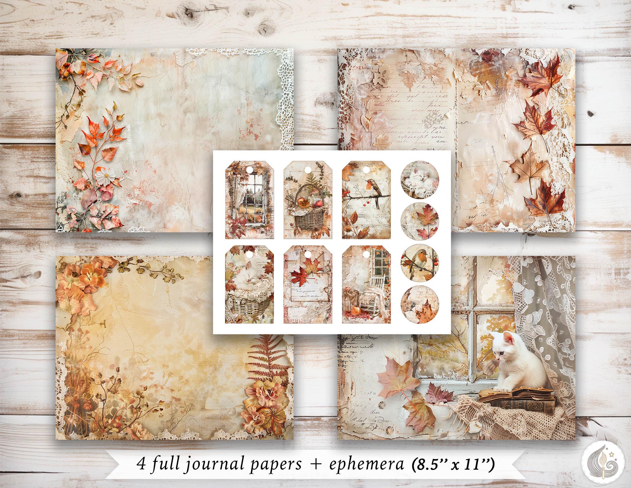 Cozy Autumn Junk Journal Kit: Soft Rustic Fall Printable Pages ...