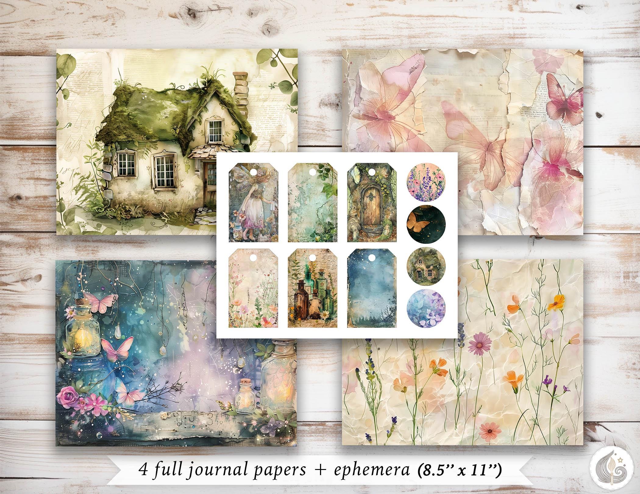 Fairy Haven Junk Journal Kit: Enchanted Forest Printable Pages ...