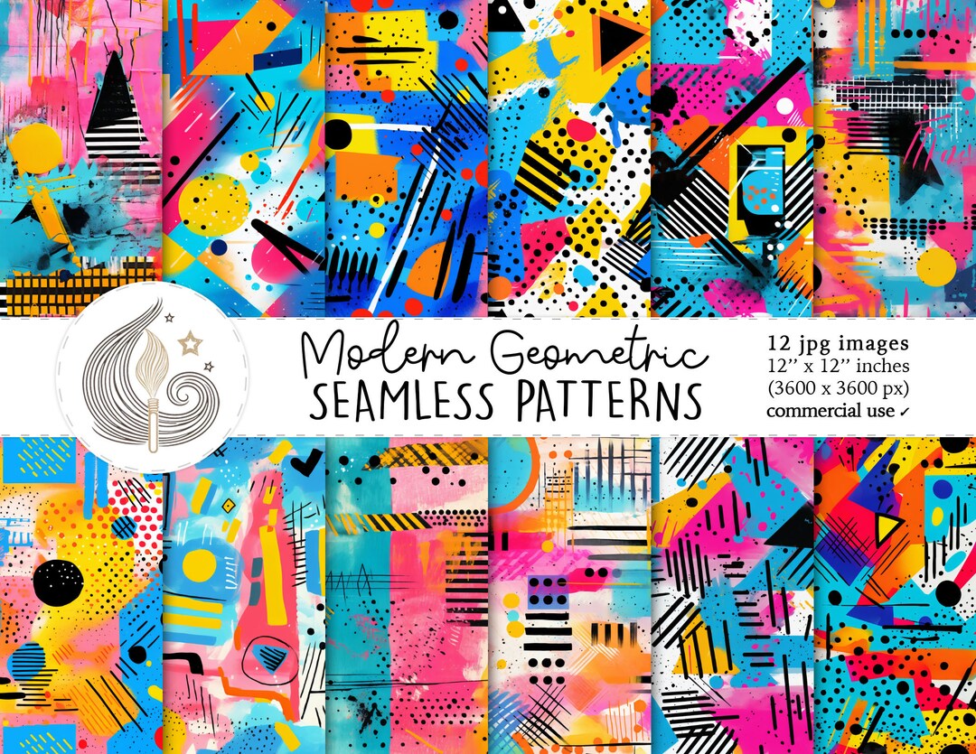 Seamless Abstract Pattern | Commercial Use | Seamless Abstract Digital ... image.