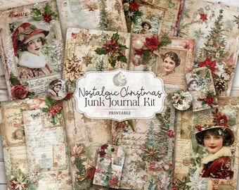 Bonnie Blue - ジャンクジャーナルやクラフトに使える、ヴィンテージ