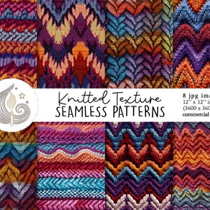Seamless Knitted Fabric Pattern | Commercial Use | 3d Seamless Wool Knit Digital Paper | Fall Colors Knitting Texture Embroidery