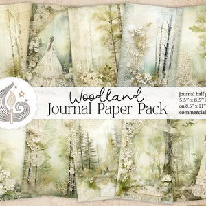 1920er Jahre Junk Journal | Forest Junk Journal Seiten | Digitaler Download | Scrapbooking | Ephemera | Collage | Kartengestaltung | Papierkunst