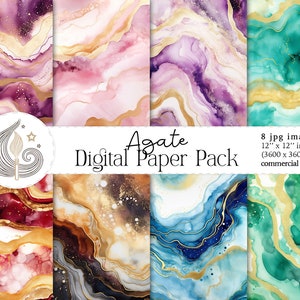 Achat Digital Papier | Achat Aquarell Textur Hintergrund Digital | Druckbares Scrapbook Papier | Kommerzielle Nutzung | Bastelpapier