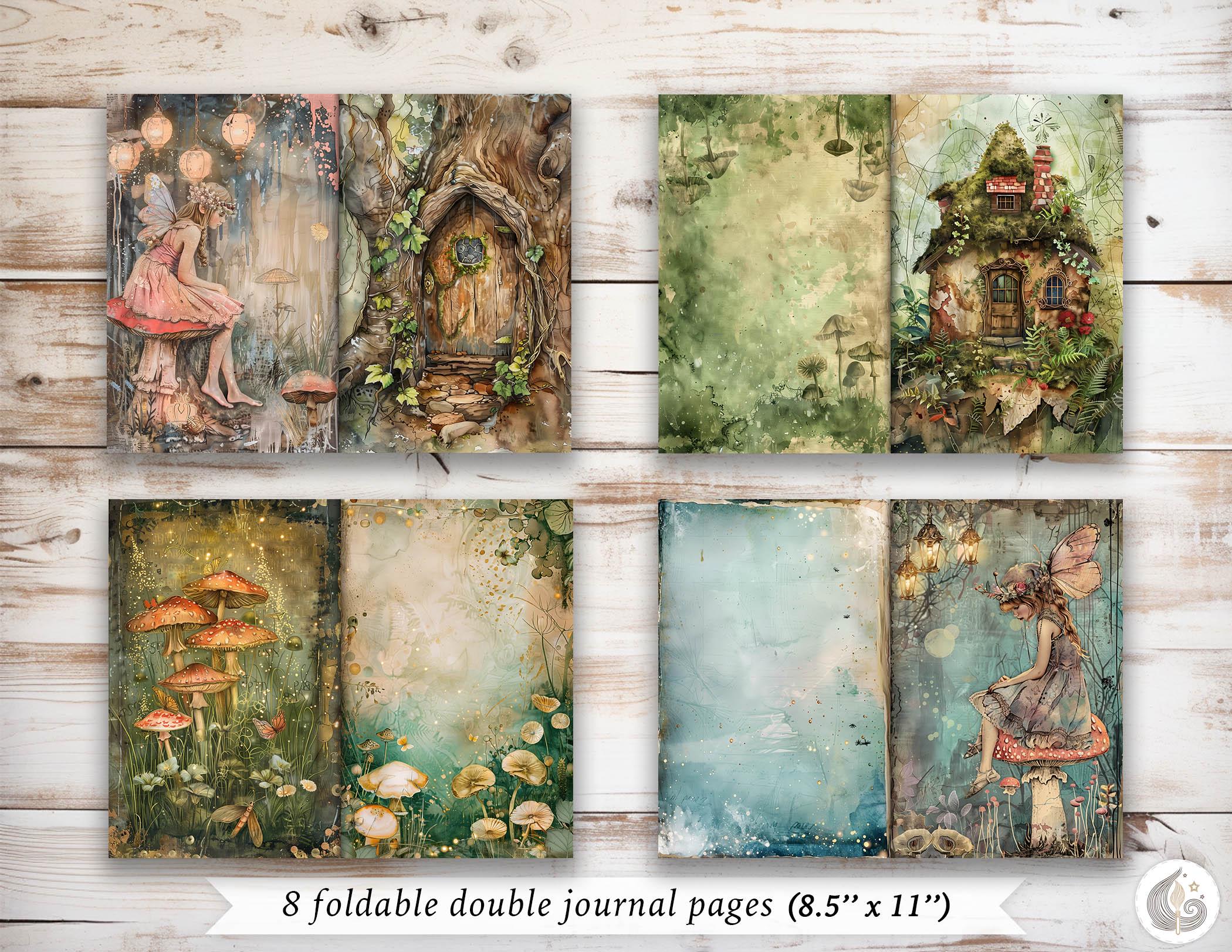 Fairy Haven Junk Journal Kit: Enchanted Forest Printable Pages ...