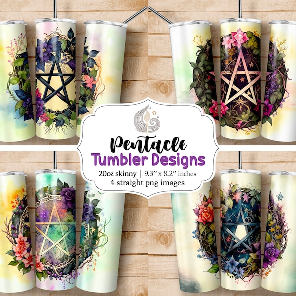 Witchcraft Tumbler Png | Witch Tumbler Sublimation Png | Wiccan Png | 20Oz Skinny Tumbler | Pentacle | Magic | Occult | Wiccan