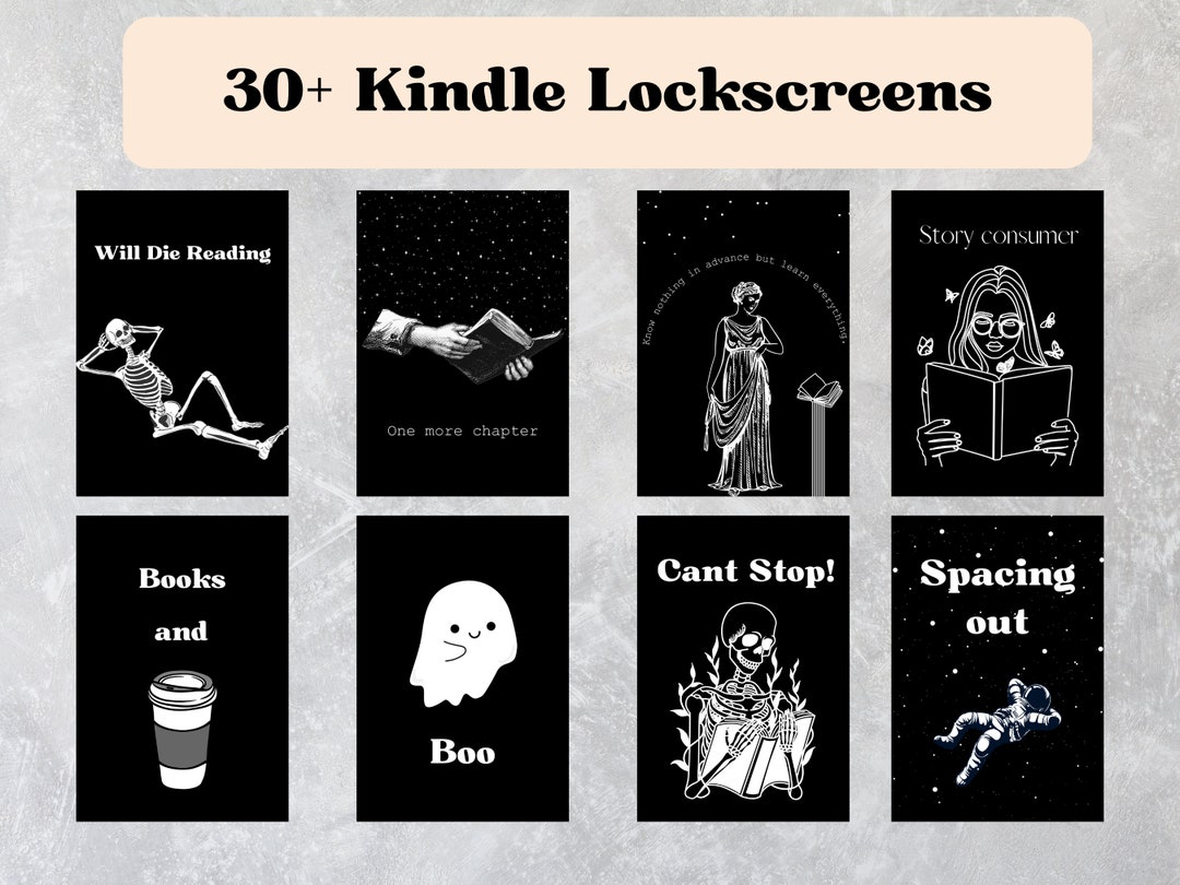 30 Kindle Lock Screens Paperwhite Lock Screen Kindle Screen Etsy
