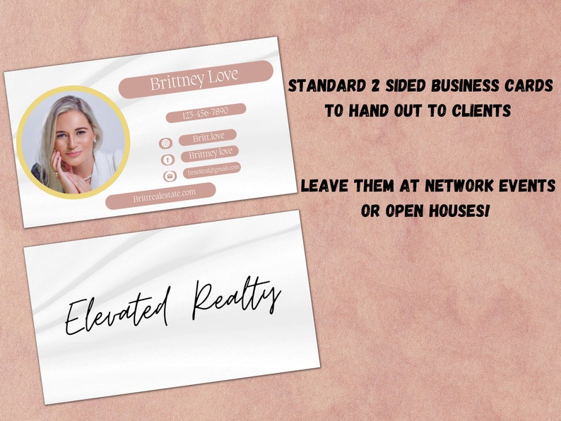 Realtor Textable Digital Business Card, Real Estate Business Card, Real