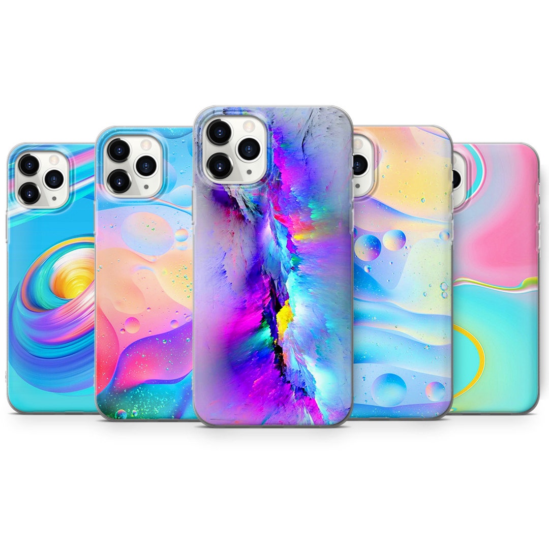 Colorful Watercolors Paint Phone Case Cover for iPhone 15, 14, 13, 12