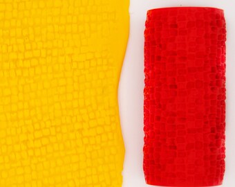 Rullo Strutturale In PLA Stampato 3D Per Modellismo: Texture Per Polistirolo XPS, Argilla E Das – Ideale Per Creare Terreni Realistici Per Wargaming (modello Mattonelle, 28 E 32 Mm) - 4