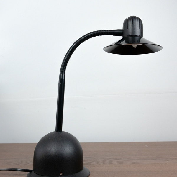 Vintage Brama Italian Space Age Desk Lamp/Tablelamp | Black Lamp | 1980's | Postmodern, Space Age, Minimalistic | Brama Zwarte Bureaulamp