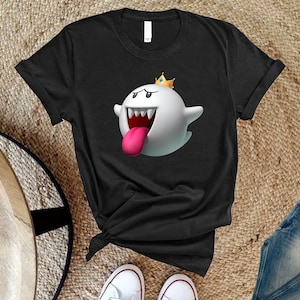 King Boo Shirt, Super Mario Boo Shirt, Super Mario Bros Shirt, Super Mario Shirt, Nintento World Shirt, Gift For Him, Mario Shirt, Peach
