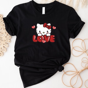 Hello Shirt, Best Kitty Ever Shirt, Strawberry Shirt, Cute Kitty Shirt, Kitty Love Shirt, Disney Shirt, Women&#39;s Unisex Disney T-Shirt