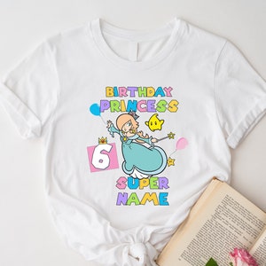 Personalized Princess Rosalina Birthday Shirt, Princess Rosalina Shirt, Princess Rosalina Nintento World Shirt, Super Mario Family Shirt