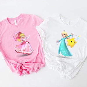 Princess Peach Shirt, Princess Peach Birthday Shirt, Mario Princess Peach Tshirt, Princess Rosalina Shirt, Rosalina, Princess Peach