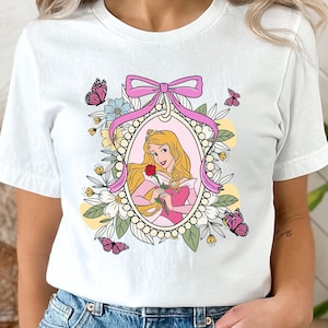 Coquette Princess Aurora Shirt, Disney Sleeping Beauty Aurora Shirt, Aurora Princess Shirt, Disney Princess Coquette, Disney Girl Trip Tee