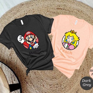 Super Mario Nintento World Shirt Super Mario and Princess - Etsy