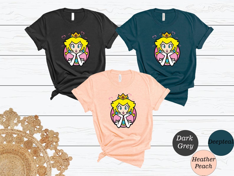 Princess Peach Shirt, Princess Peach Nintento World Shirt, Super Mario