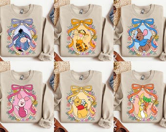 Winnie The Pooh Sweatshirt,Winnie The Pooh Character Sweatshirt, Disney Epcot Shirt, Winnie The Pooh, Matching Disney Shirts
