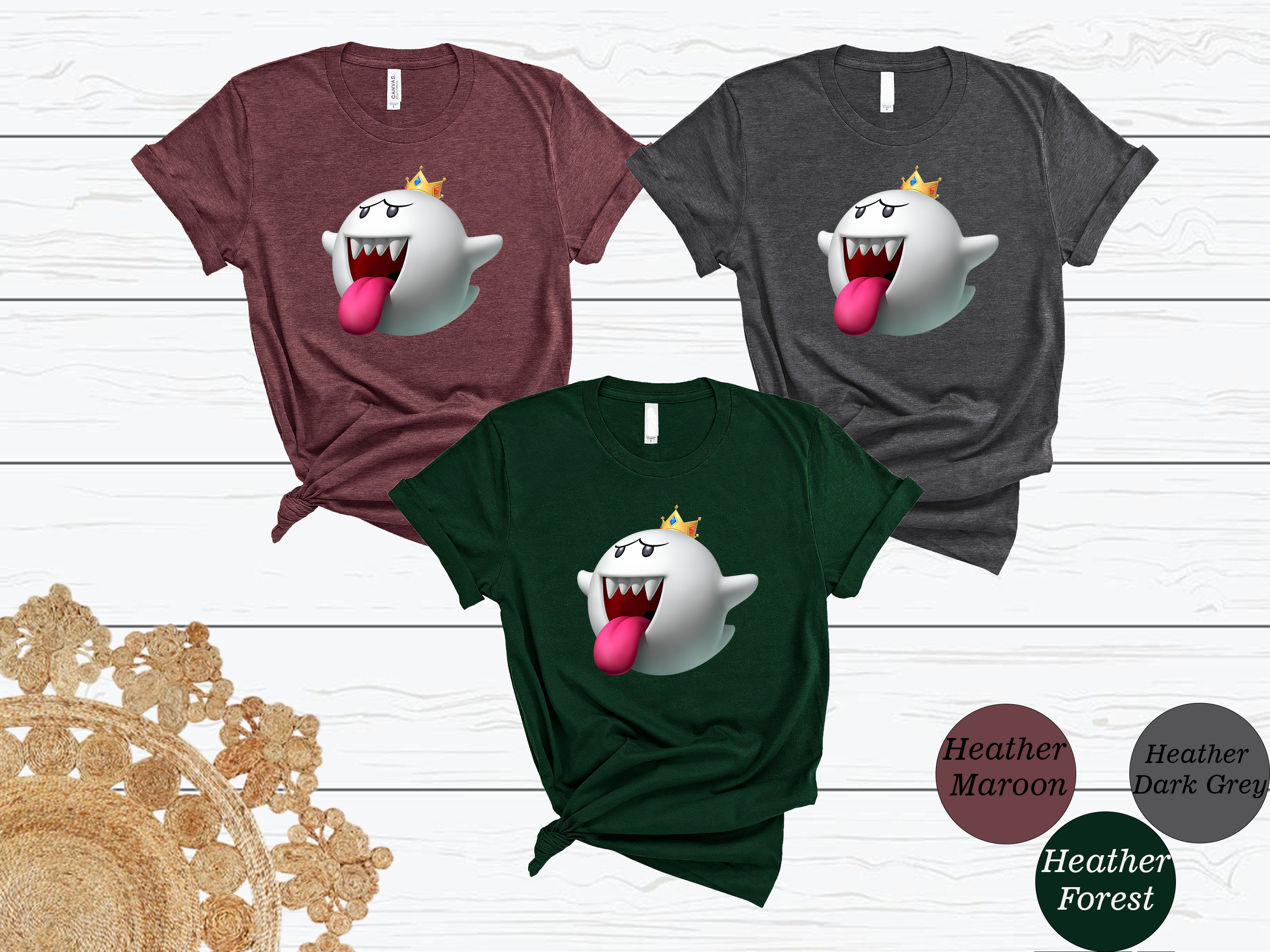 King Boo Shirt Super Mario Boo Shirt Super Mario Bros Shirt - Etsy ...