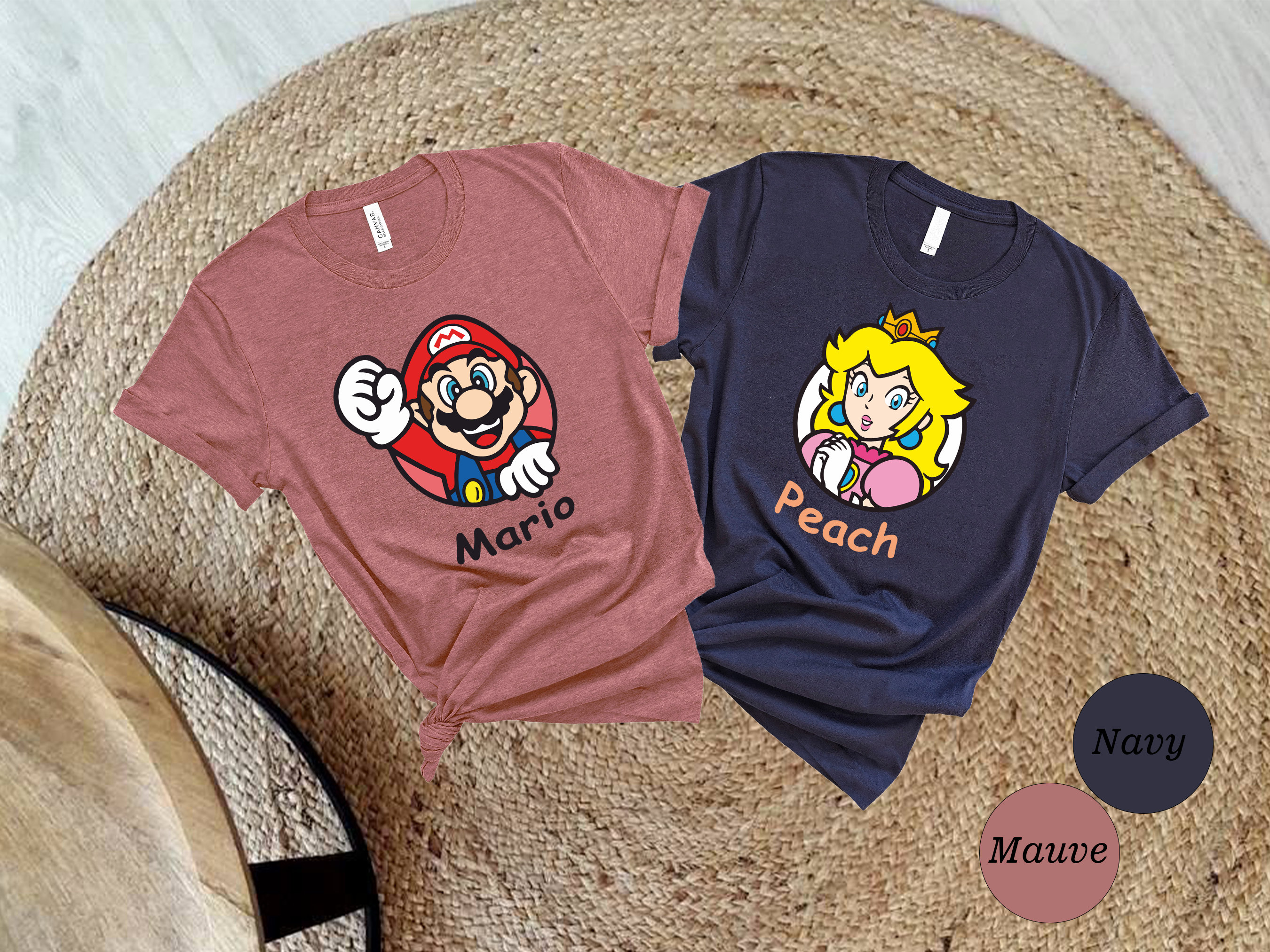 Super Mario Nintento World Shirt, Super Mario and Princess Super Mario Nintento World Shirt, Super Mario and Princess