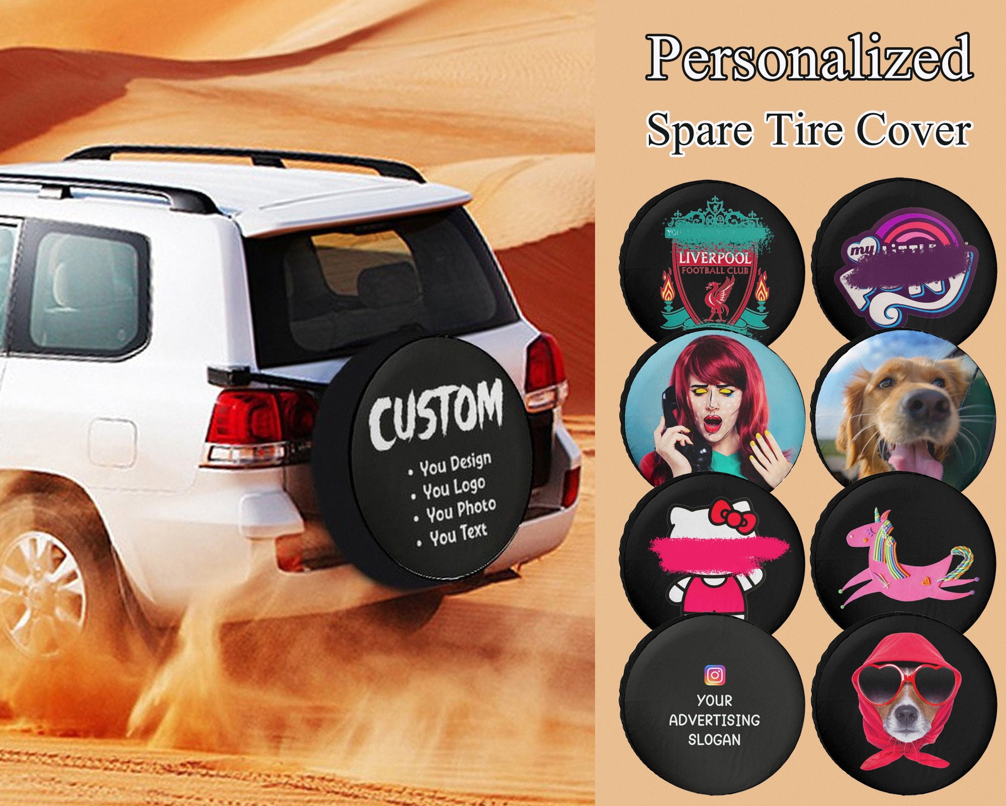Tire Cover Decal Etsy UK