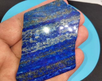 Très grande Perle Plaque de Lapis-Lazuli Afghanistan 50gr percée