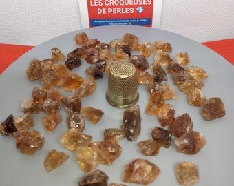 Lot of small Brazilian Citrine stones undrilled 50gr Wealth