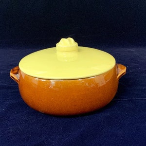 McCoy stoneware casserole, vintage bakeware