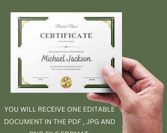 DIY Certificate Of Completion Template Editable, Printable Training Certificate, Beauty Course Certificate, Lashes Award, Canva Template