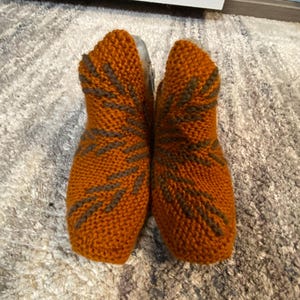 Knitted Slippers, Indoor Shoes, Boot Socks, Gift For Mother, Winter Socks