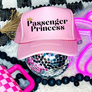 Passenger Princess Trucker | Princess Hat | Passenger Princess | Road Trip Trucker | Funny Hat | Road Princess Trucker Hat