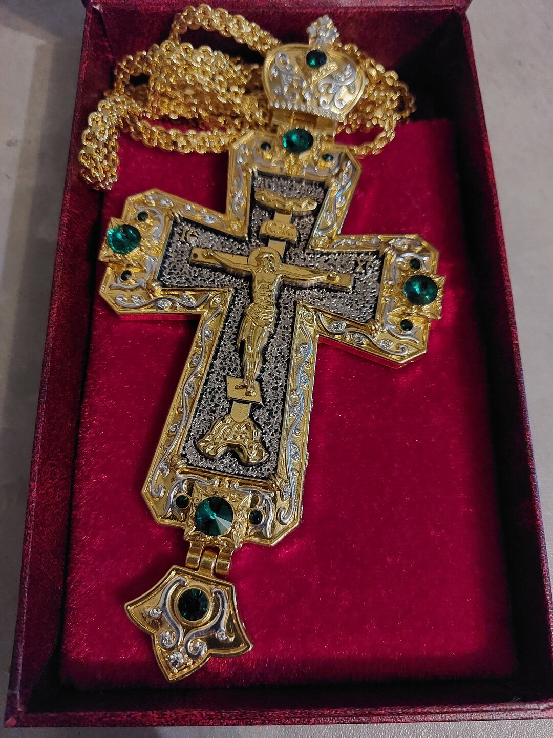 Pectoral Orthodox Cross Etsy