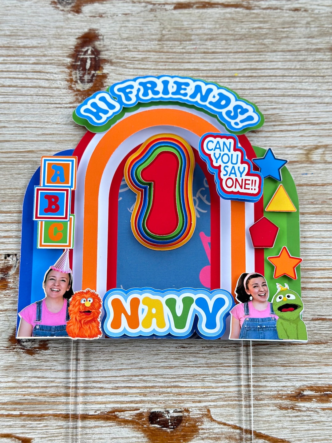 Ms. Rachel Inspired Birthday Cake Topper|/ Ms Rachel Inspired ...