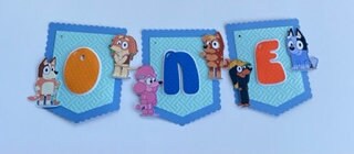 Custom Bluey Highchair Banner