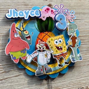 Spong Bob Squre Pants Cake topper/centerpiece /Decorations