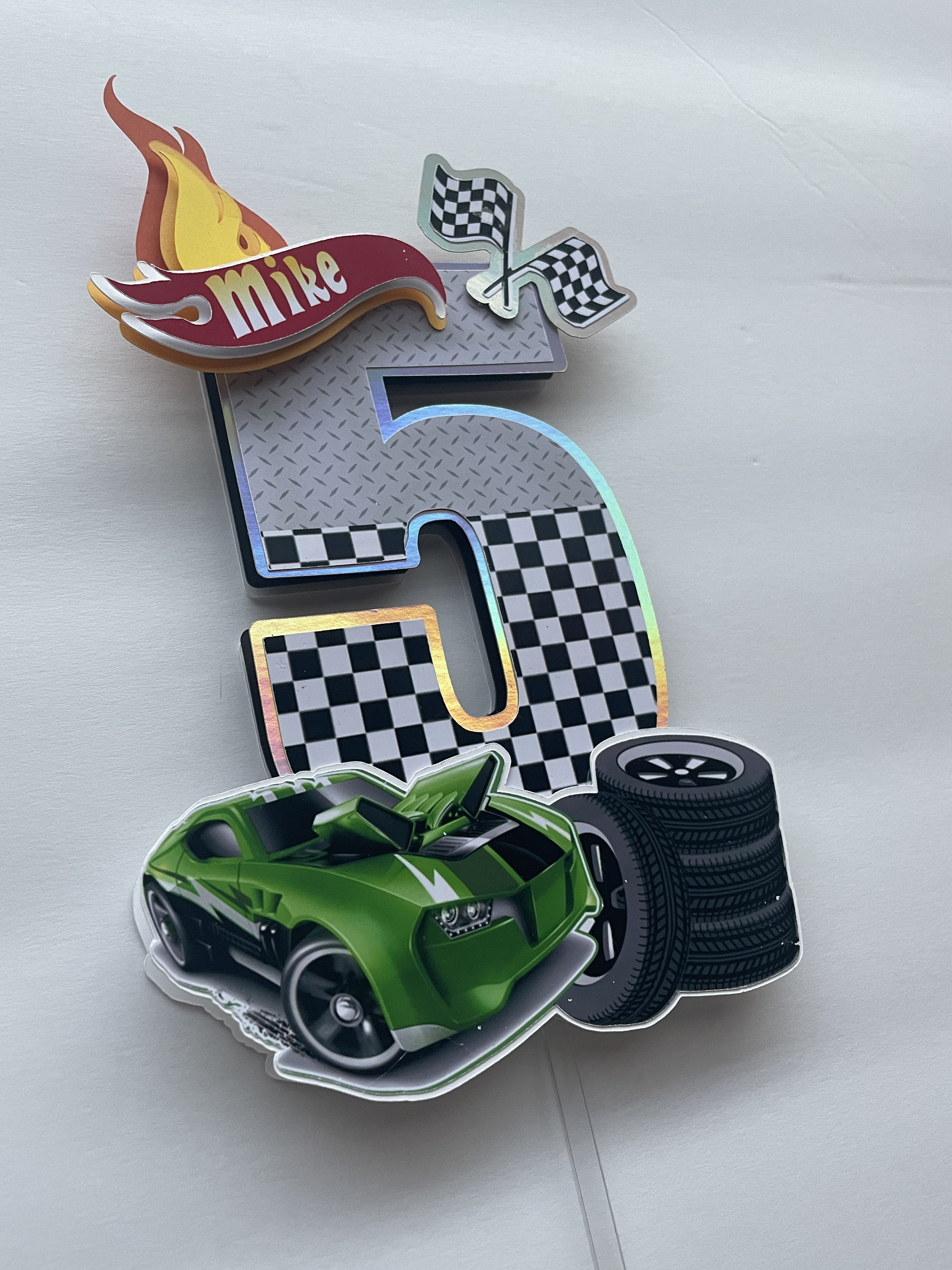 Race Cars Cake Topper / Race Cars Centerpiece/ Party Etsy