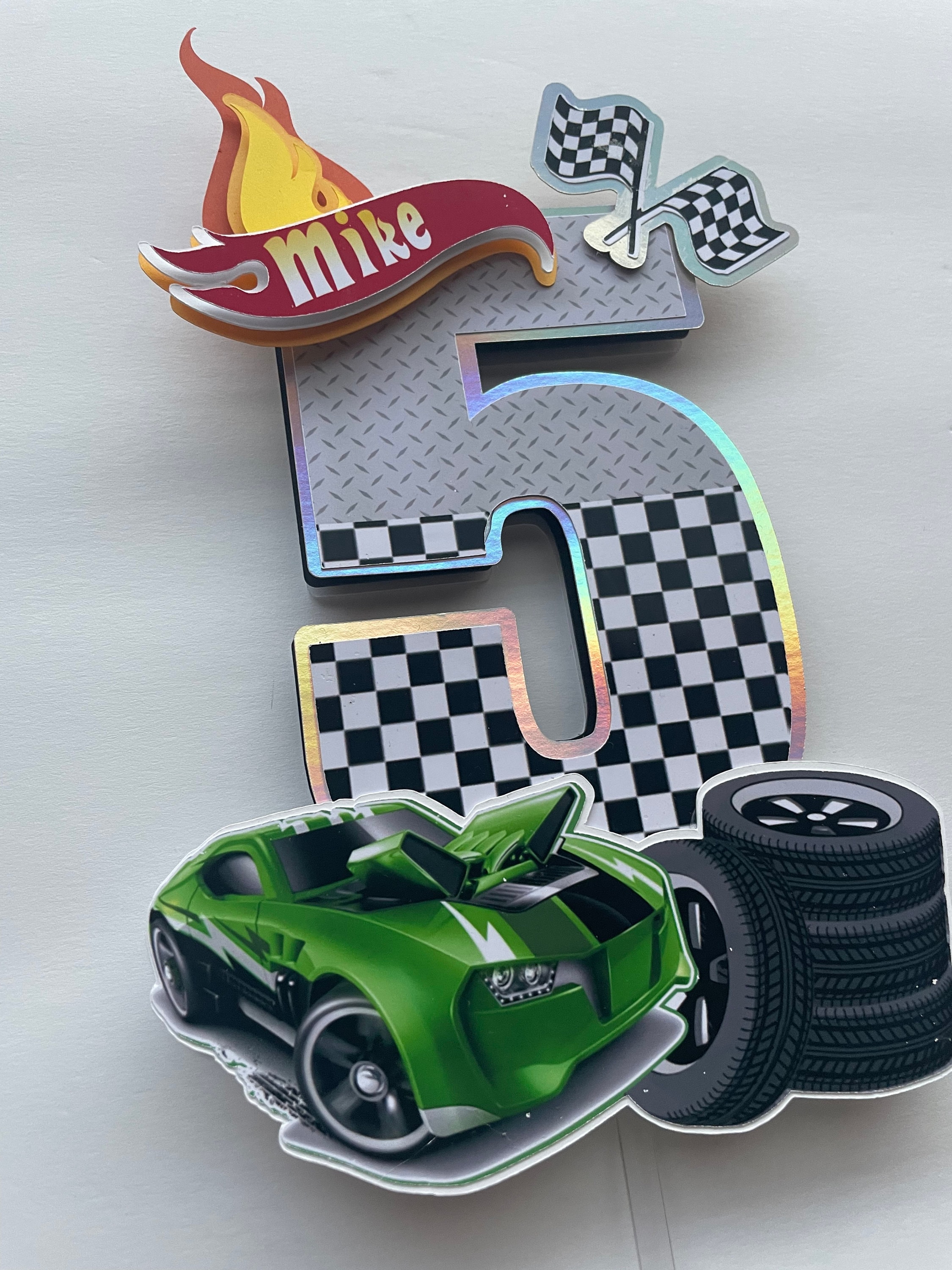 Race Cars Cake Topper / Race Cars Centerpiece/ Party Etsy