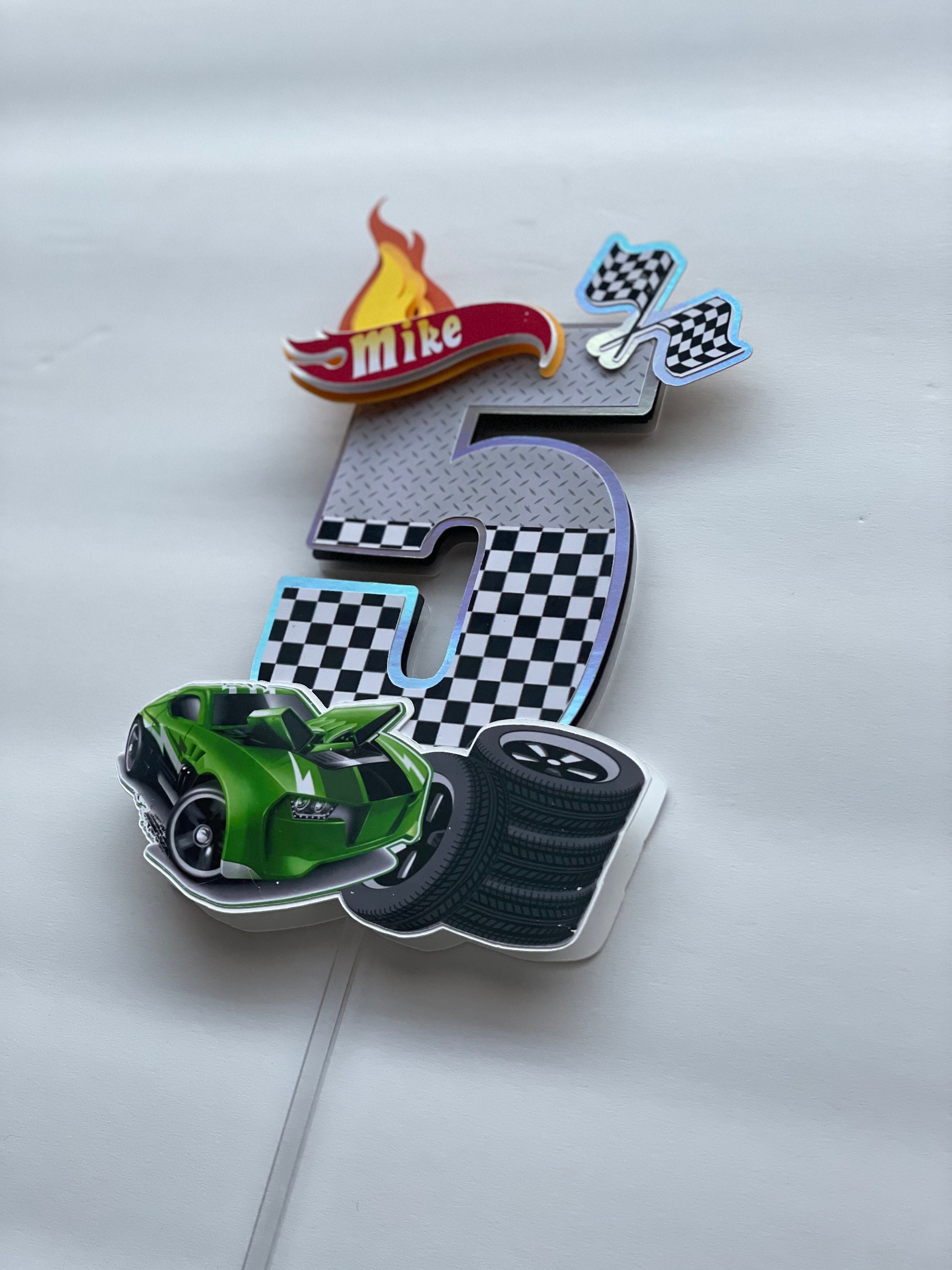 Race Cars Cake Topper / Race Cars Centerpiece/ Party Etsy