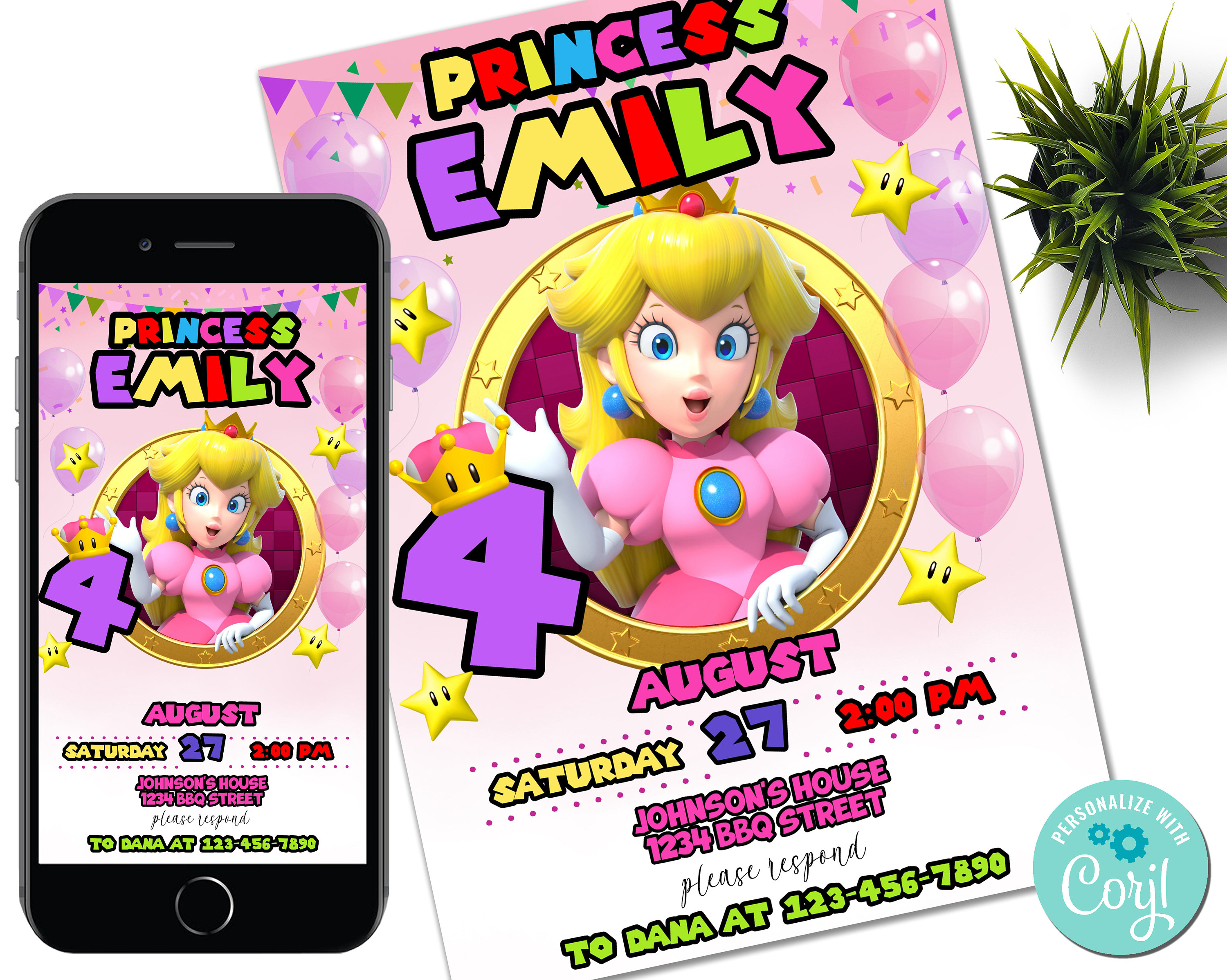 Mario Princess Peach Invitation Mario Birthday Invitation For Etsy mario-princess-peach-invitation-mario-birthday-invitation-for-etsy