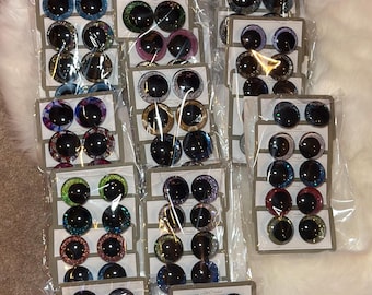 Mystery Safety Eye Bundle | FREE SHIPPING Perfectly Imperfect | 25–40mm Crochet Safety Eyes Read Description on Sets Quantities