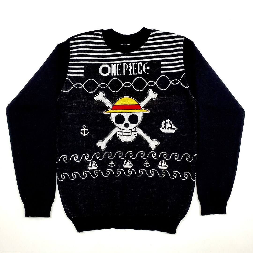 One Piece Anime Cosplay Sweater / Anime Gift for Him / Skull Etsy