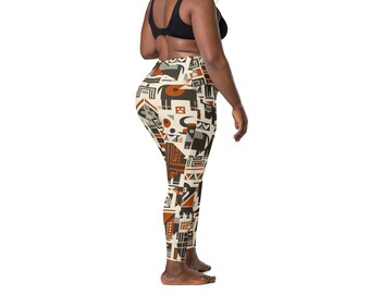 Thaleypa Modernist Yak Population Leggings with pockets