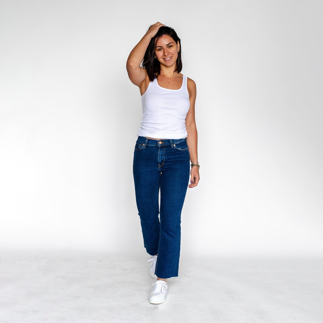 Comfortable Plus Size Wide Leg Capri Jeans