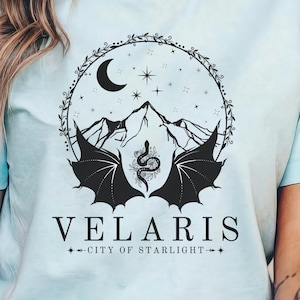 Velaris Png, City of Starlight, Bookish Clipart, Gift For Book Lover, Trendy Book Lover, Fantasy Reader, Book Shirt Design, Dark Romance Png