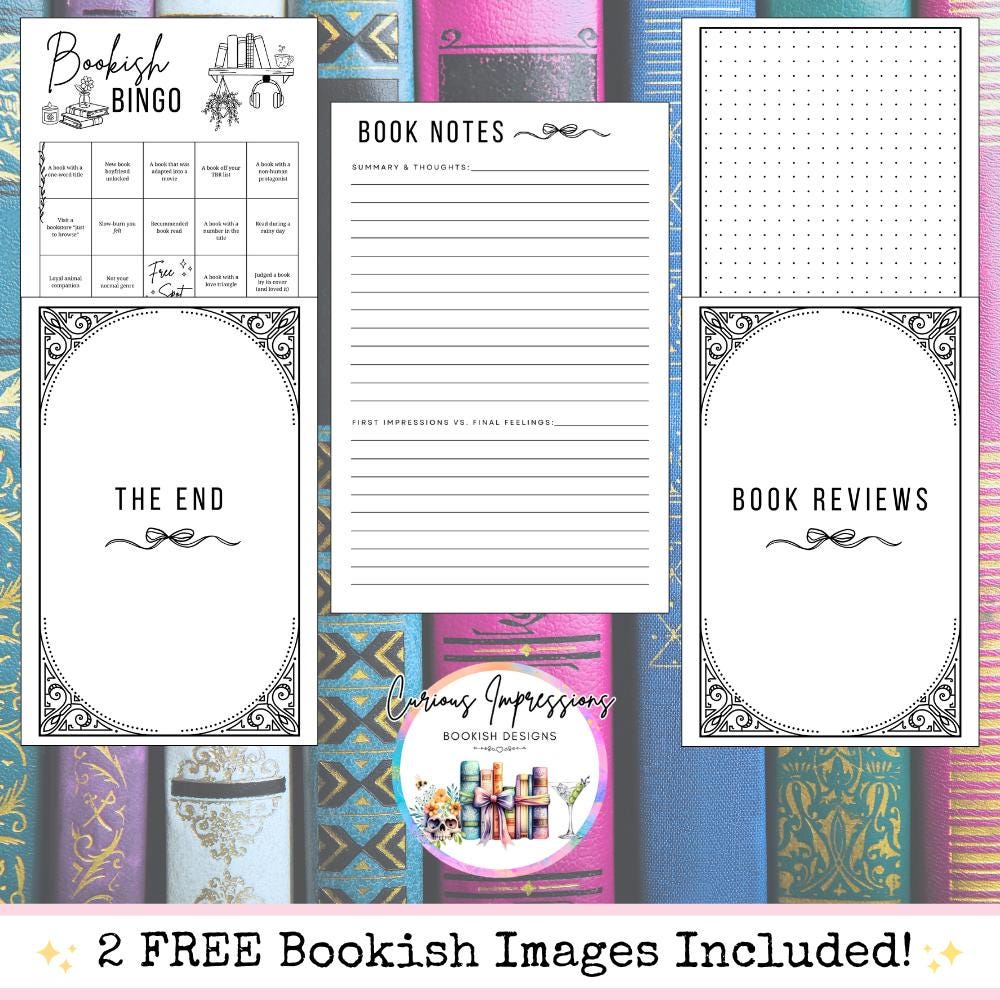 Cozy Reading Journal, Printable Book Tracker, Digital Reading Journal ...