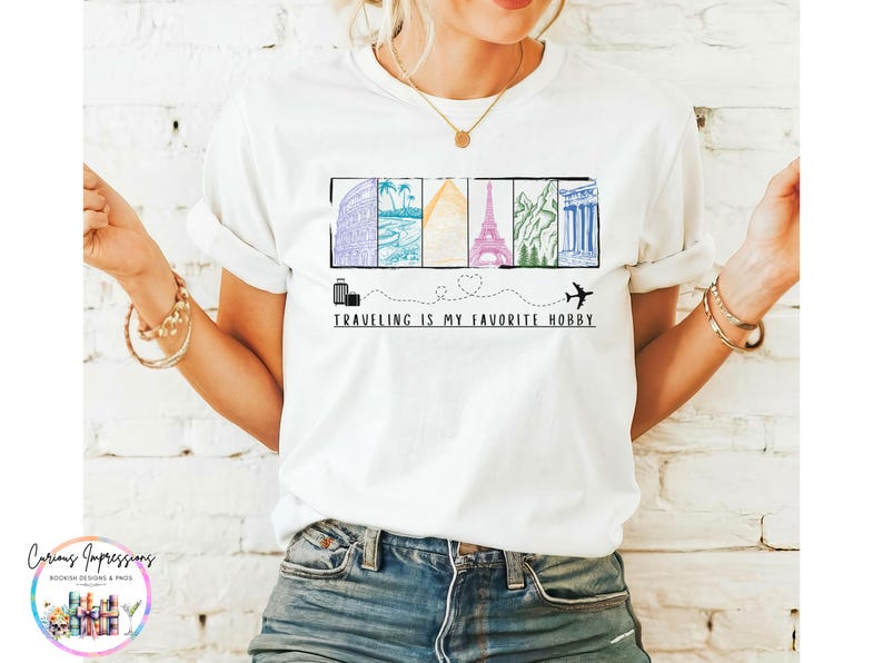 Viajar es mi pasatiempo favorito (Png), Terapia de viaje, Clipart de viaje, Explorar, Modo avión, Vacaciones familiares, Diseño de camiseta de viaje, Viaje de chicas imagen 1